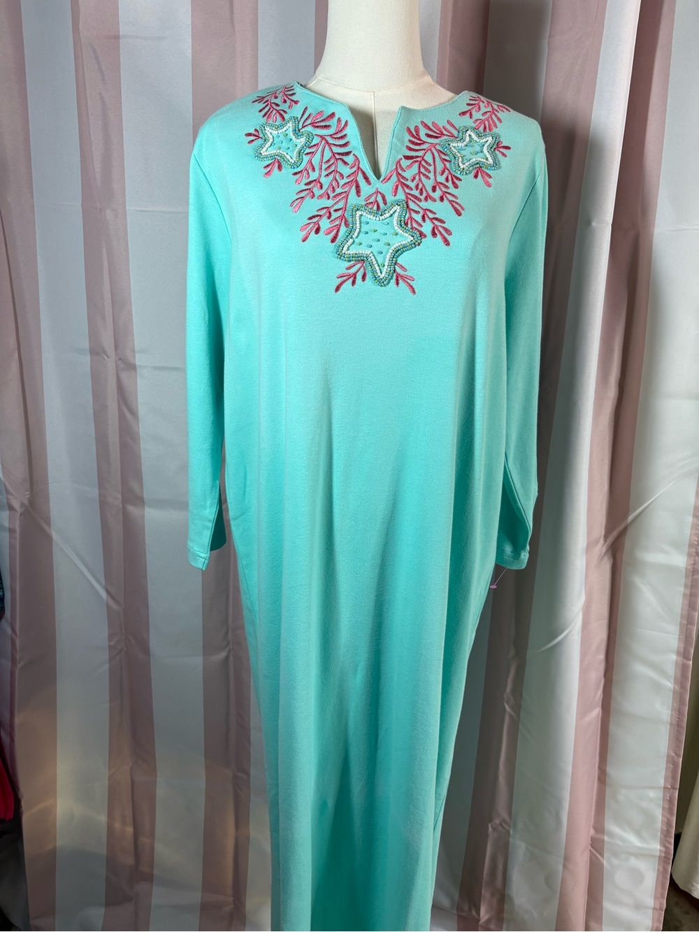 Quacker Factory Mint Green Dress/ Beach coverup